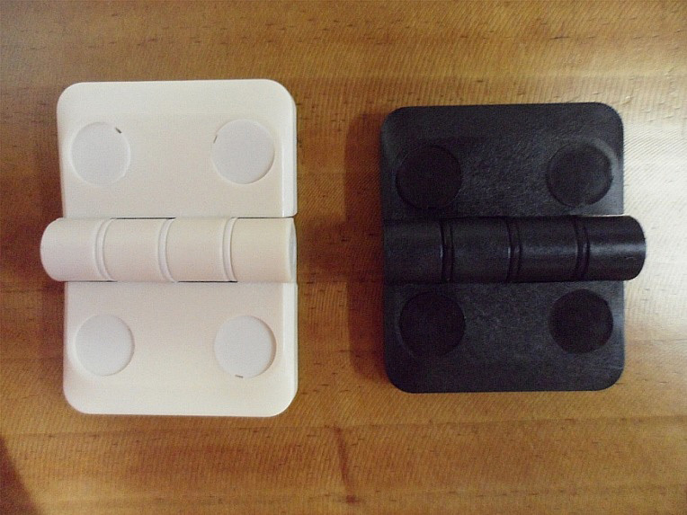 나일롱 그라스 경첩 (흰/검)